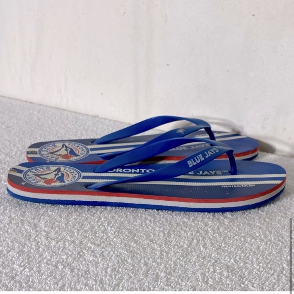 Gertex MLB Toronto Blue Jays Blue Red Thong Flip Flops 11.5 - Picture 9 of 14